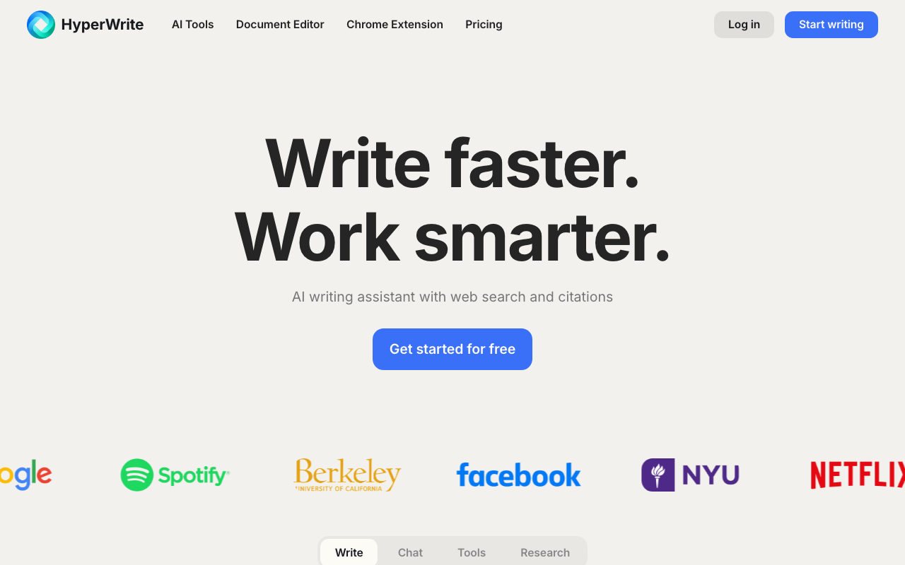 HyperWrite product screenshot