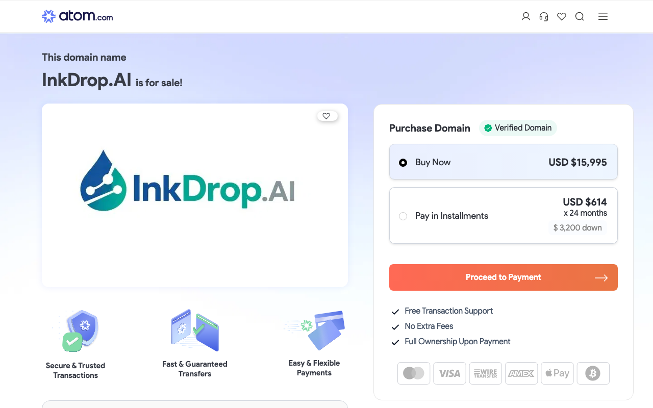 Inkdrop.ai product screenshot