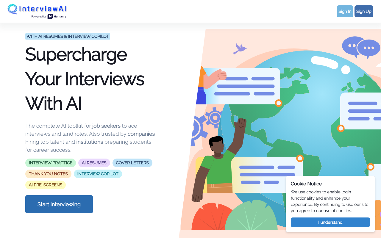 Interviewai.io product screenshot