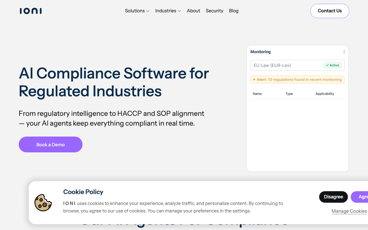 IONI product screenshot