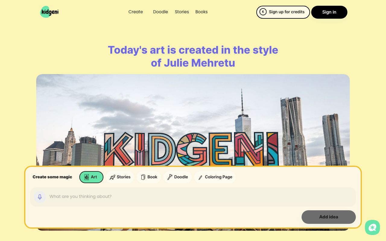 Kidgeni product screenshot