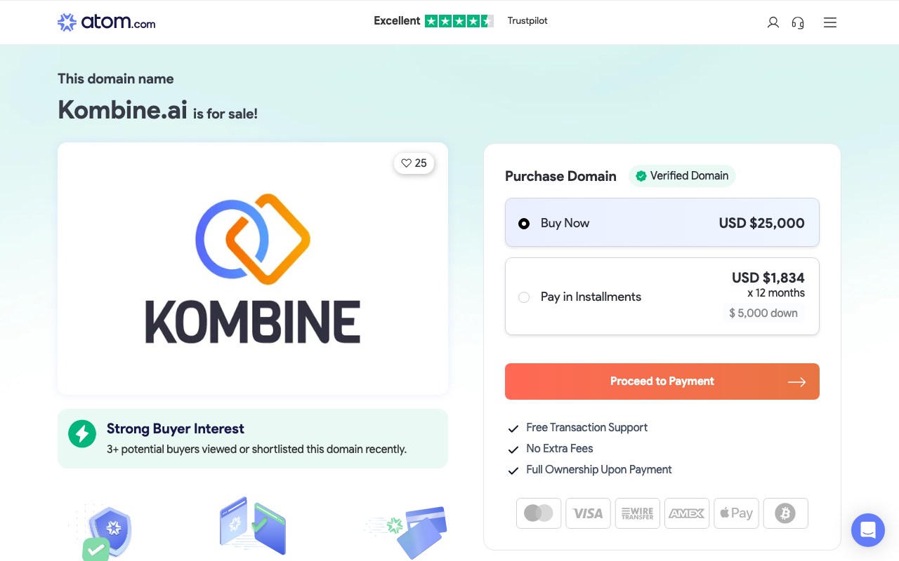 Kombine.ai product screenshot