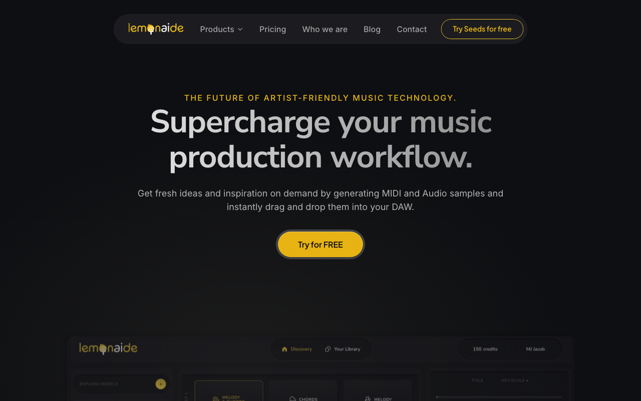 Lemonaid.ai product screenshot