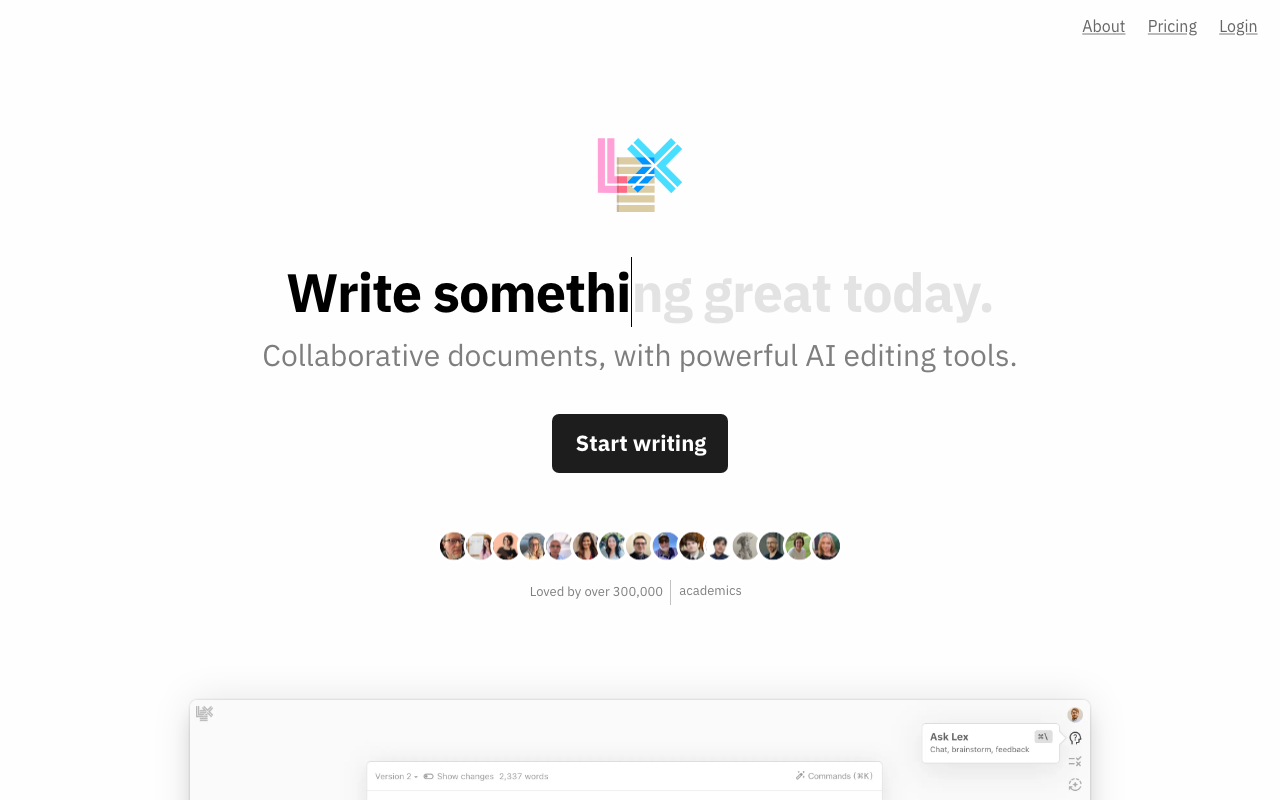 Lex product screenshot
