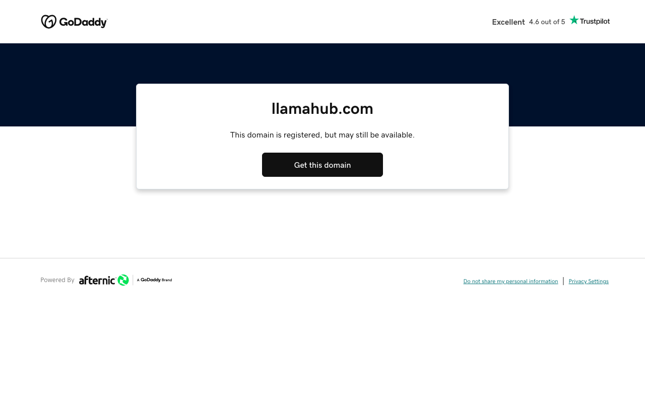 Llama Hub product screenshot