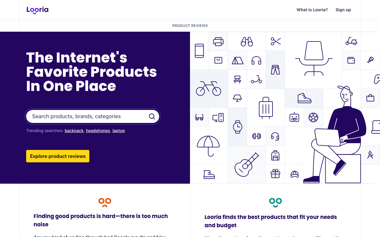 Looria.com product screenshot