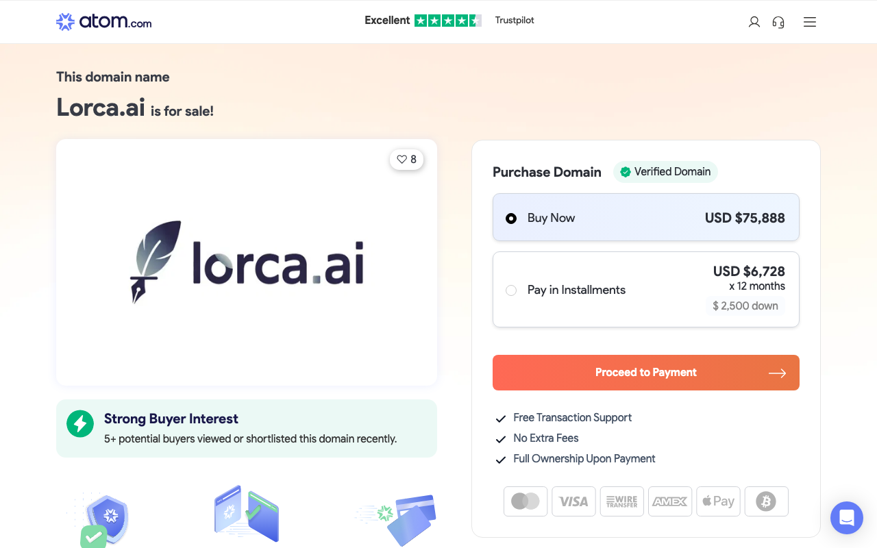 Lorca AI product screenshot