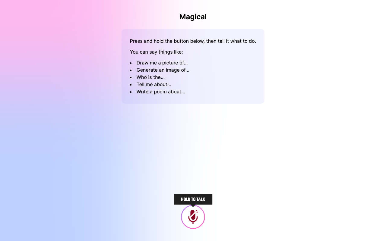 MagicalAI product screenshot
