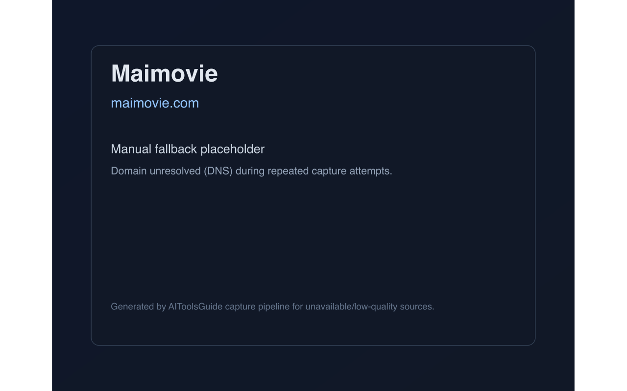 Maimovie product screenshot