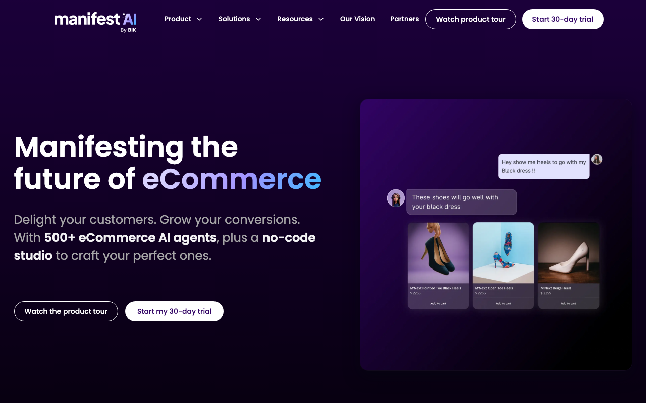 Manifest AI product screenshot