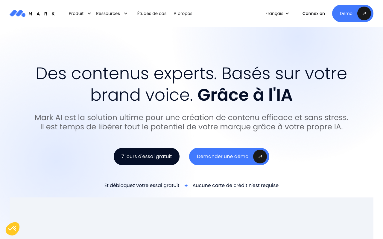 Mark Copy AI product screenshot