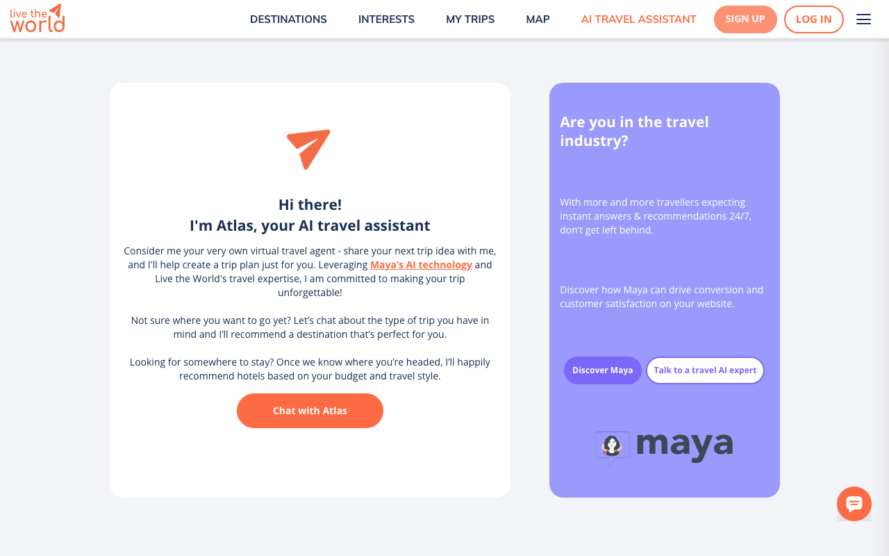 Maya product screenshot