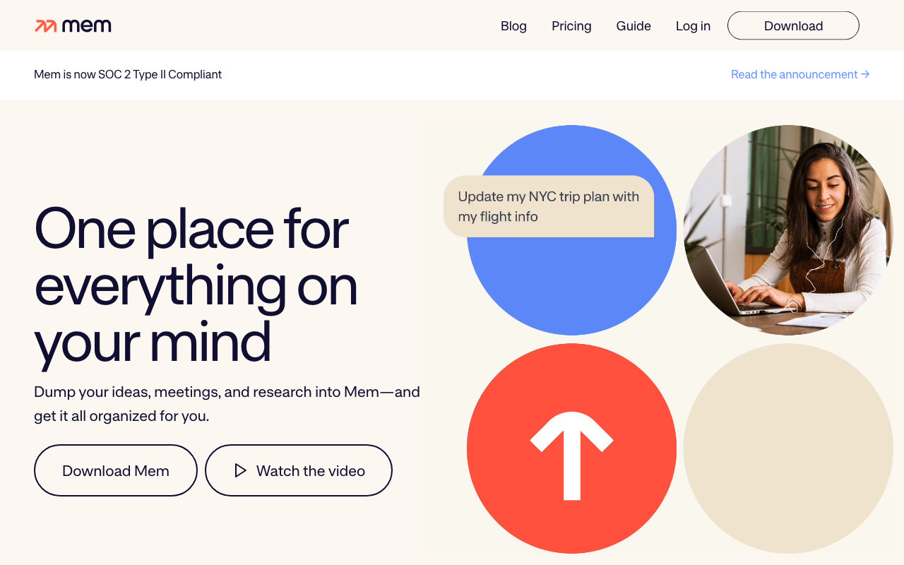 Mem product screenshot