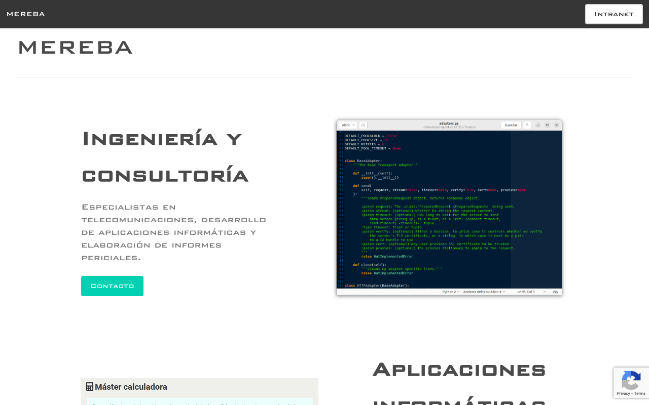 Mereba product screenshot