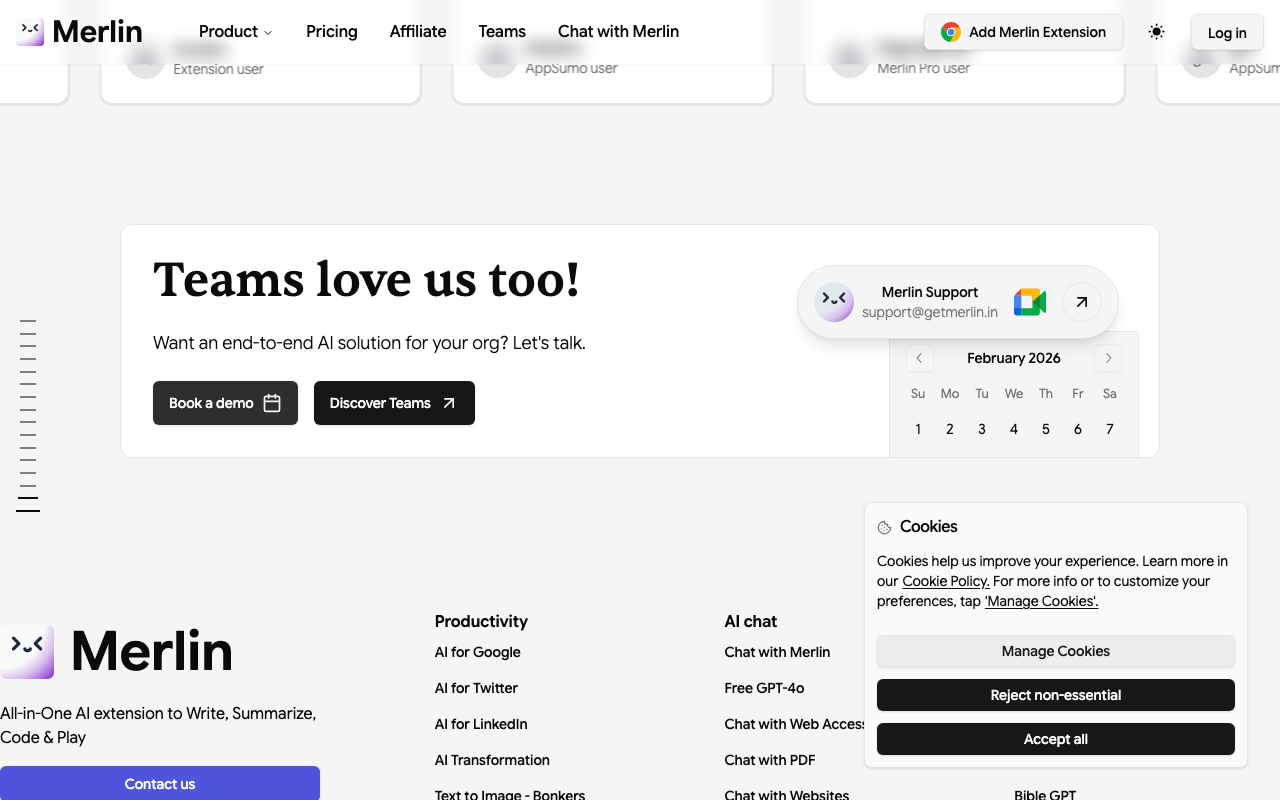 Merlin.foyer.work product screenshot