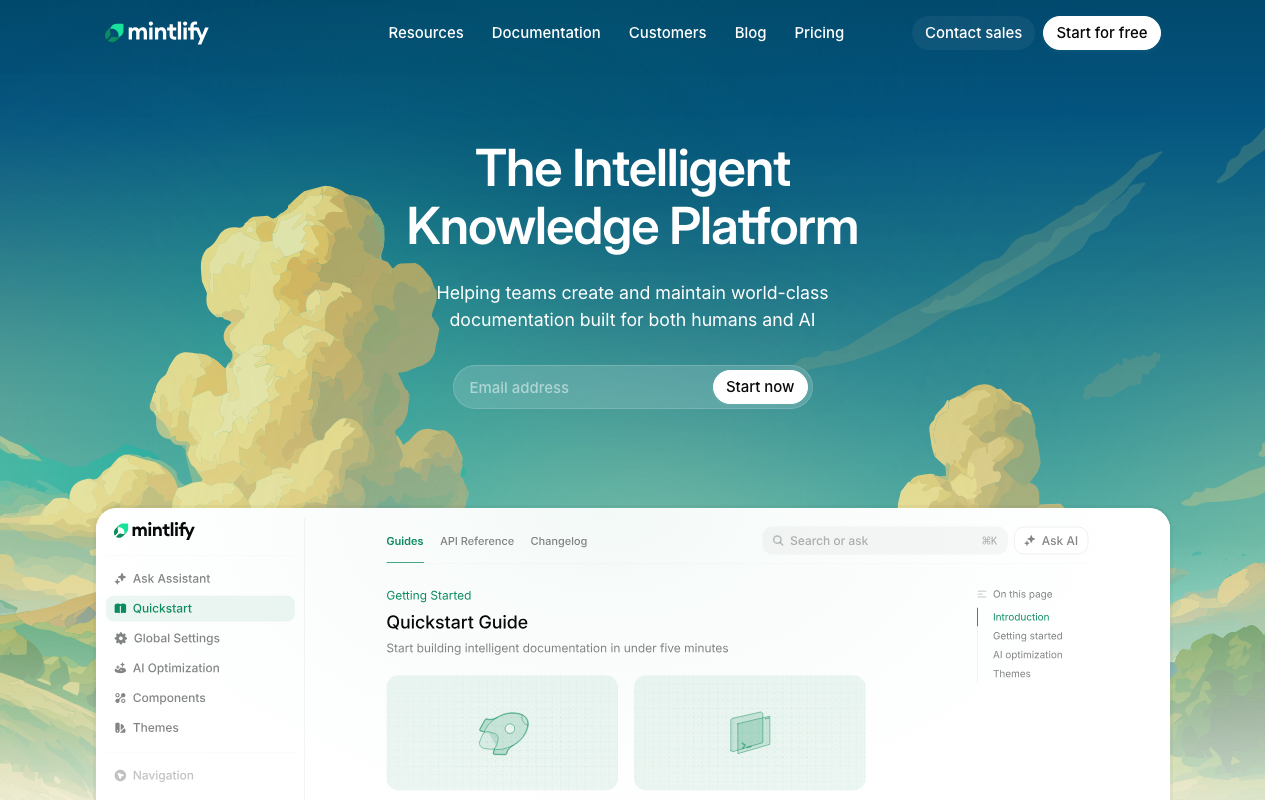 Mintlify product screenshot
