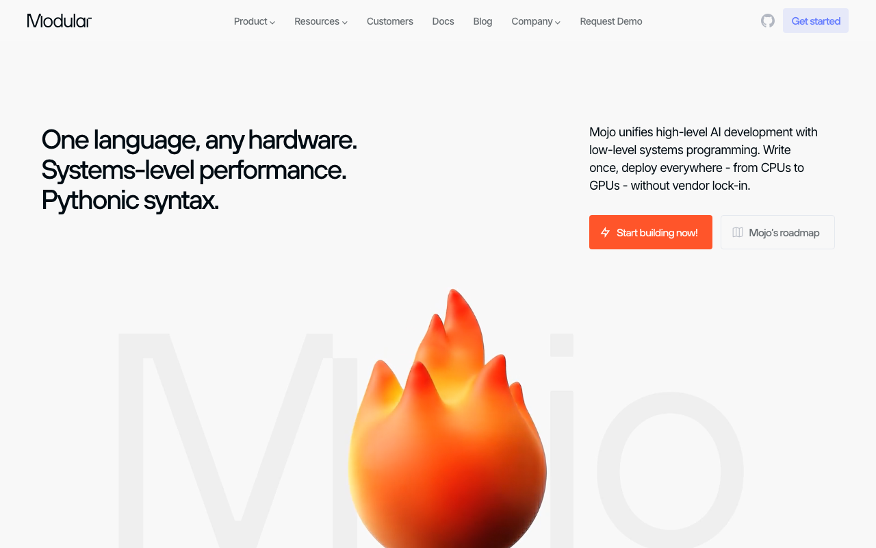 Mojo product screenshot