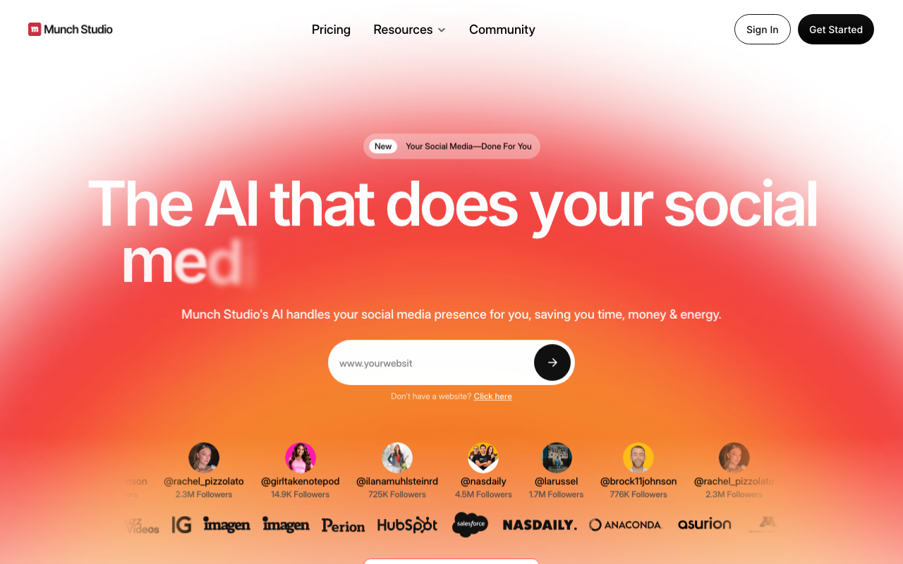Munch product screenshot