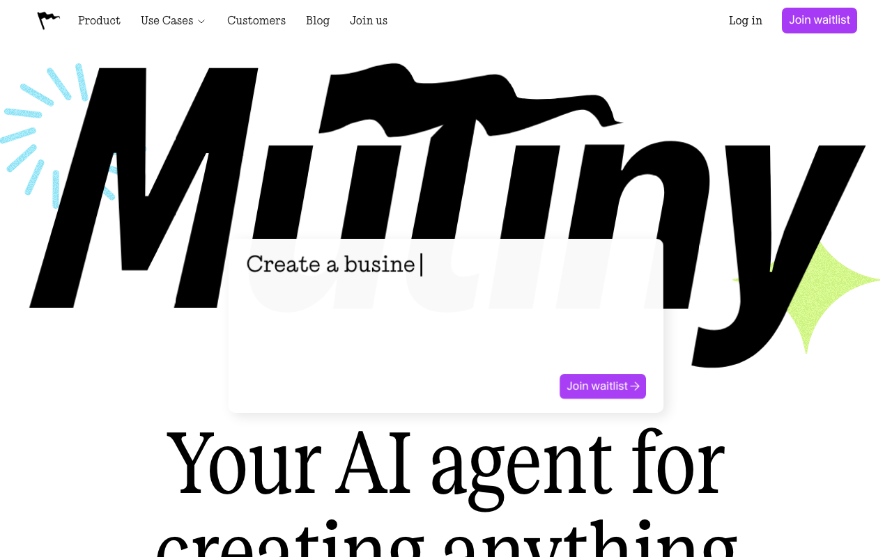 Mutiny product screenshot