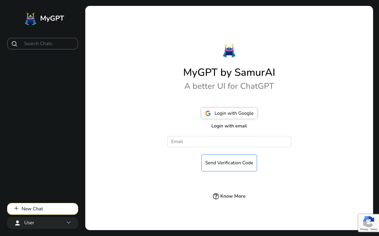 Mygpt.thesamur.ai product screenshot