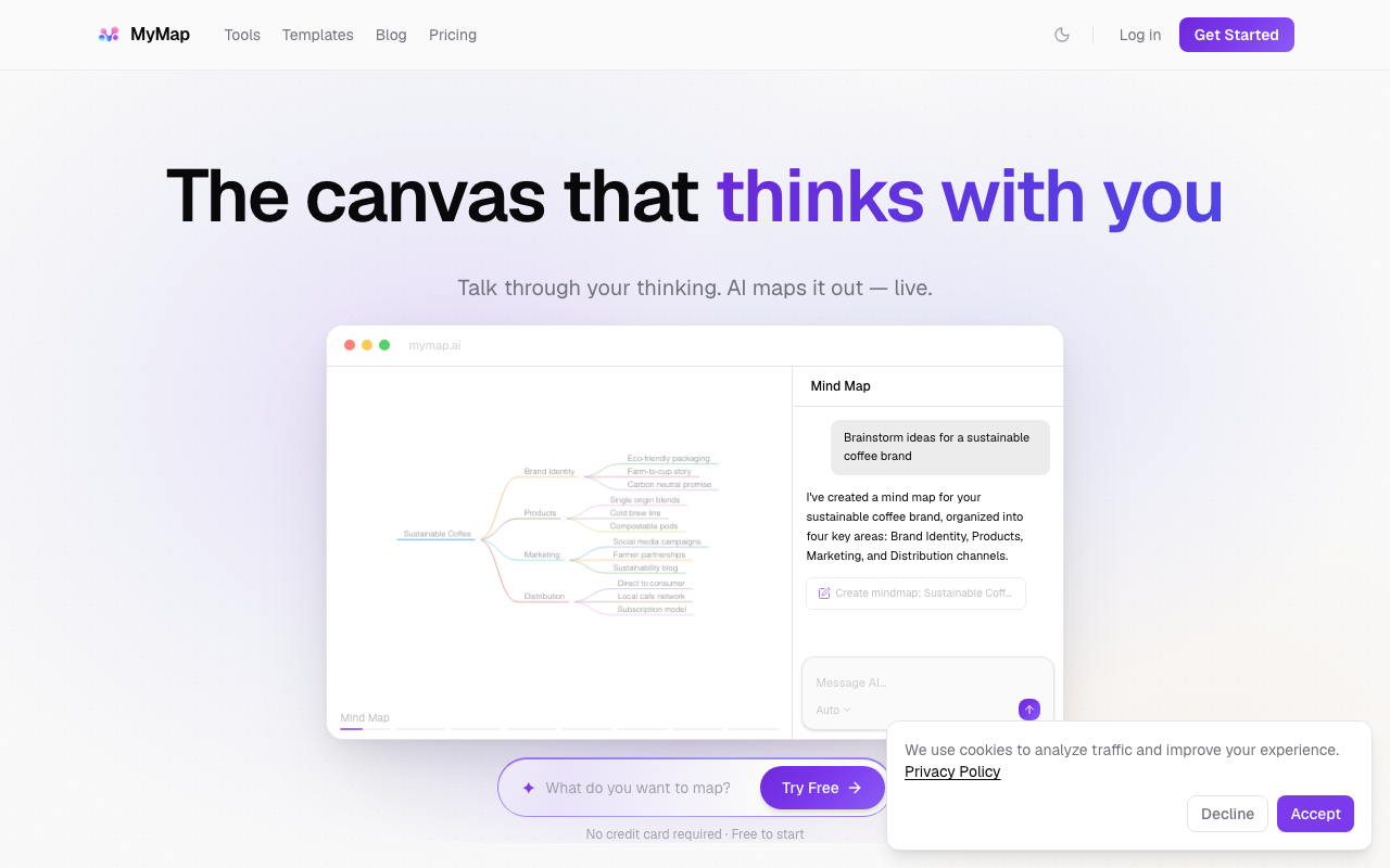 MyMap.AI product screenshot