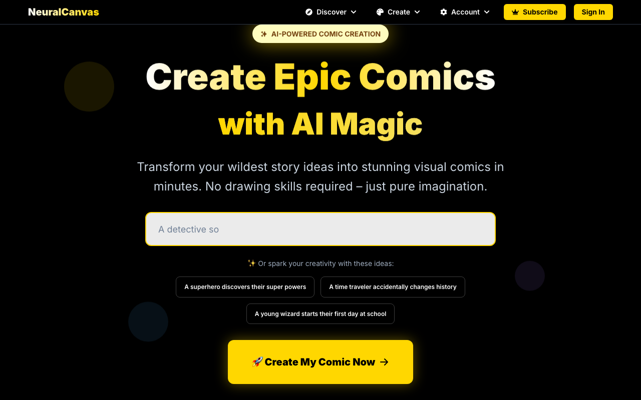 Neural Canvas product screenshot