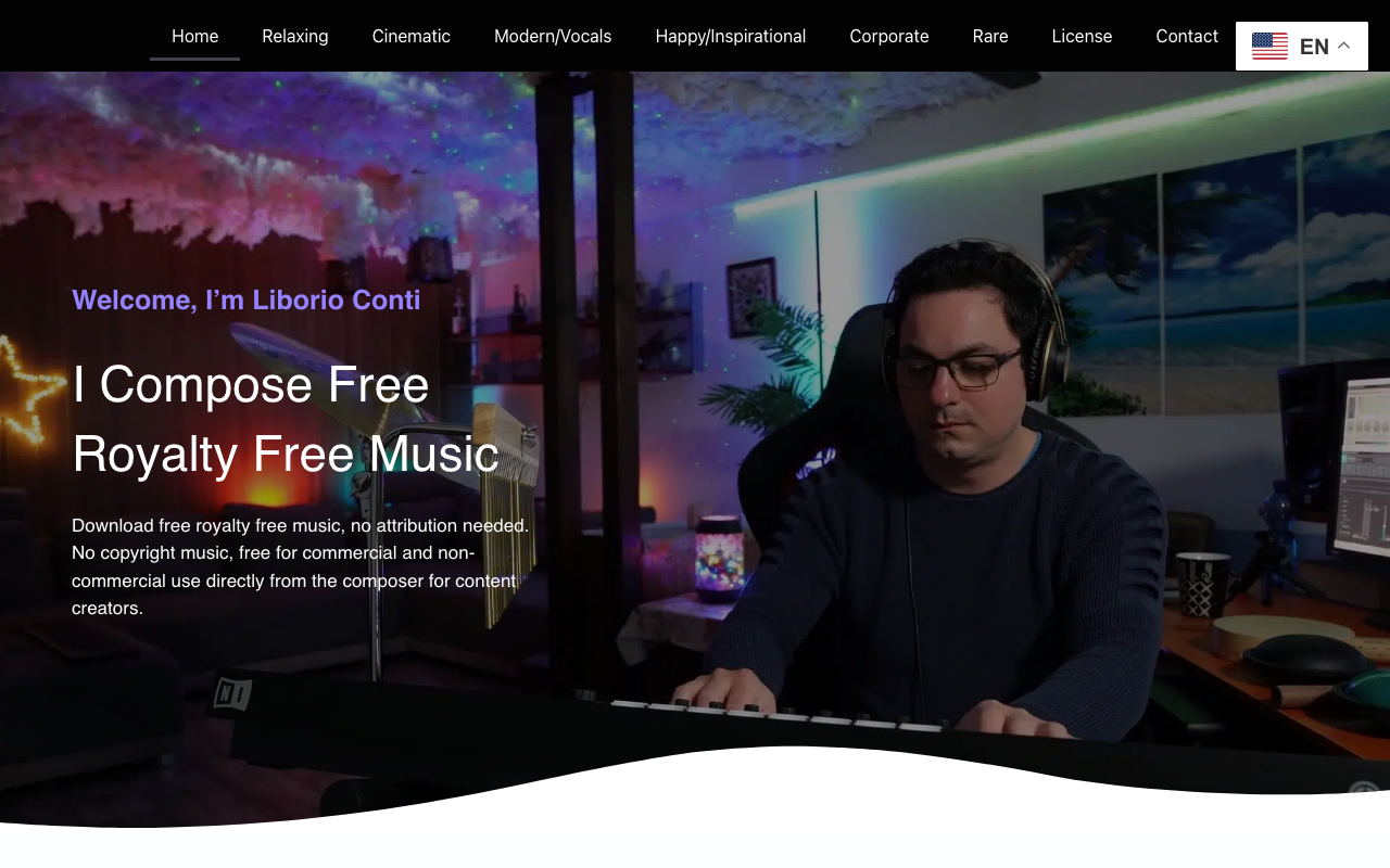No-copyright-music.com product screenshot