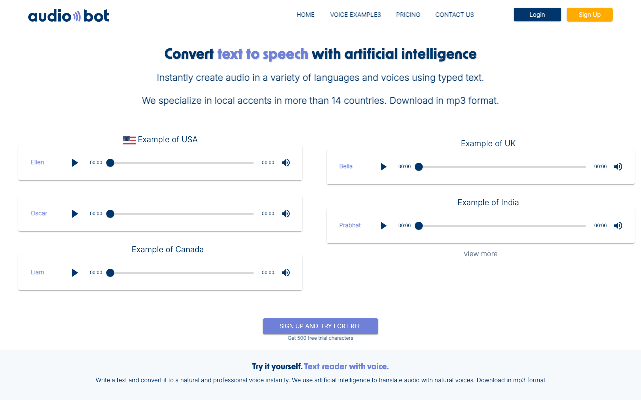 Online product screenshot
