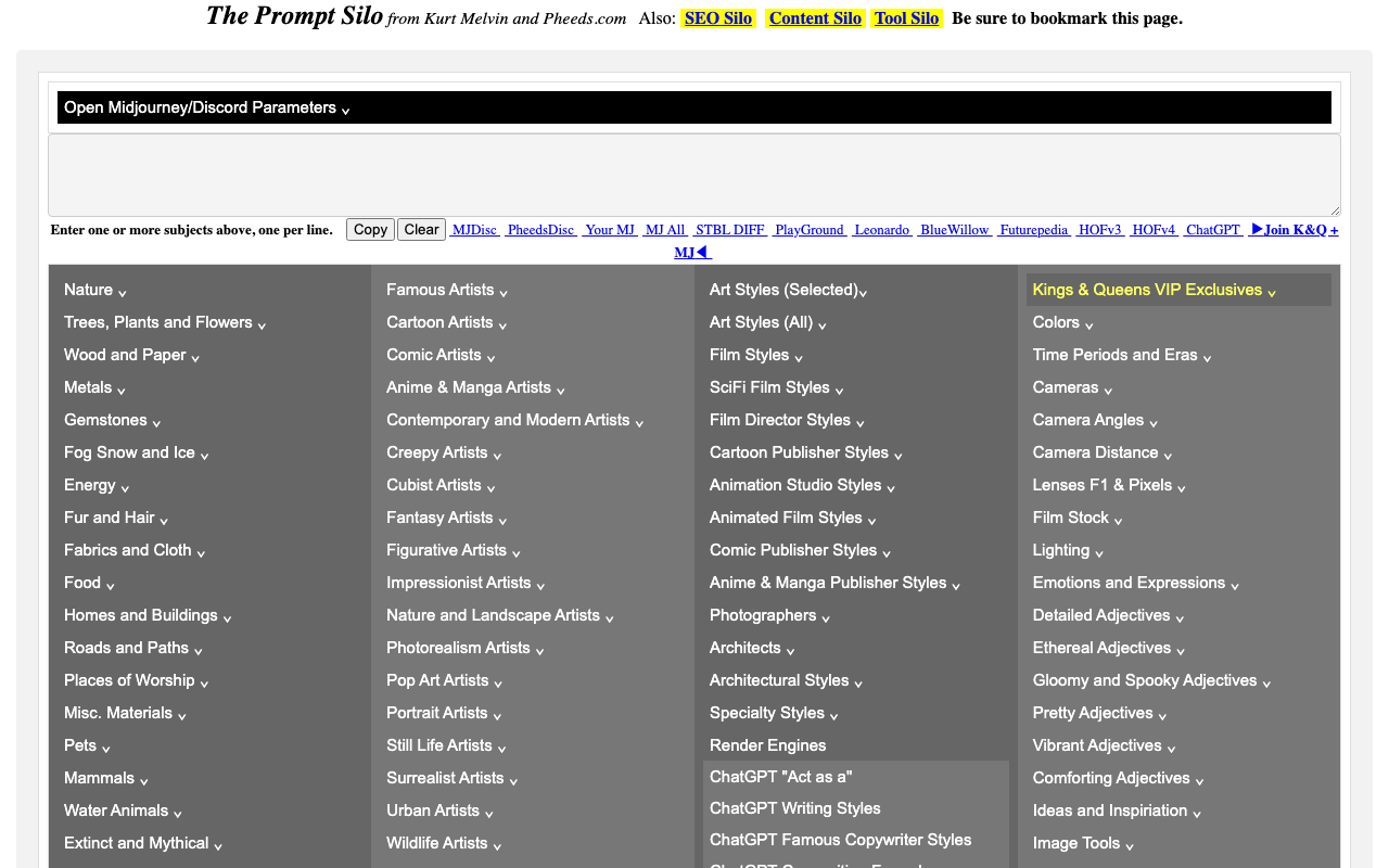 Pheeds.com product screenshot
