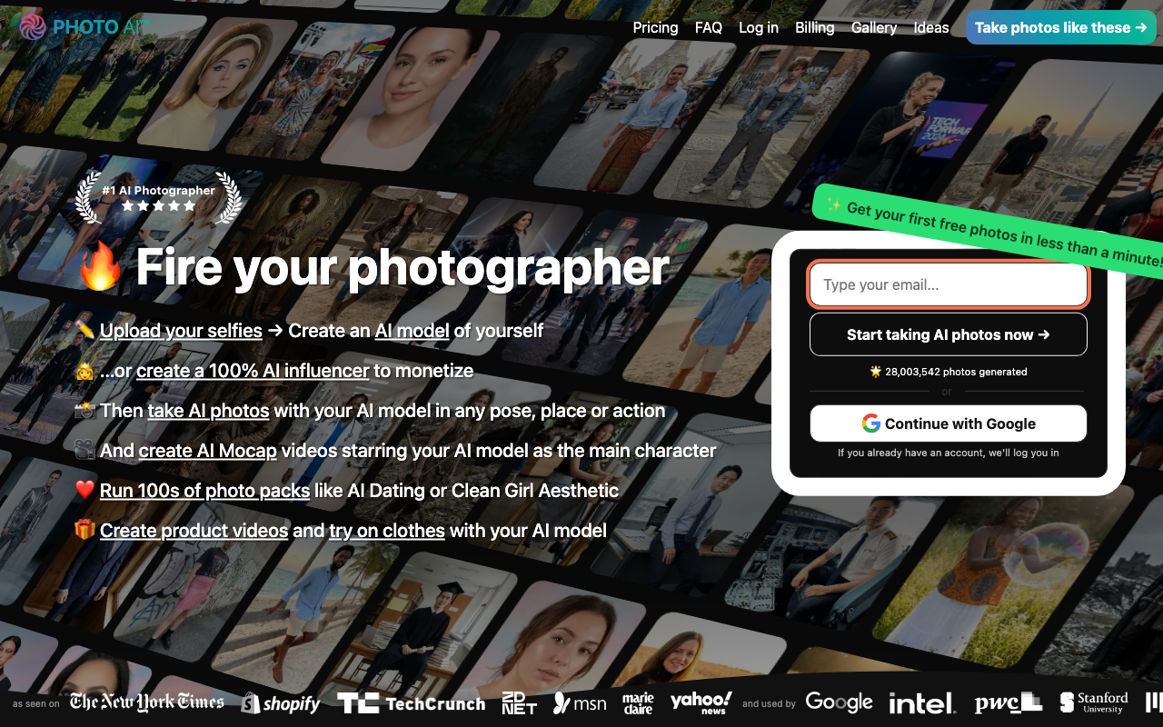 Photo AI product screenshot