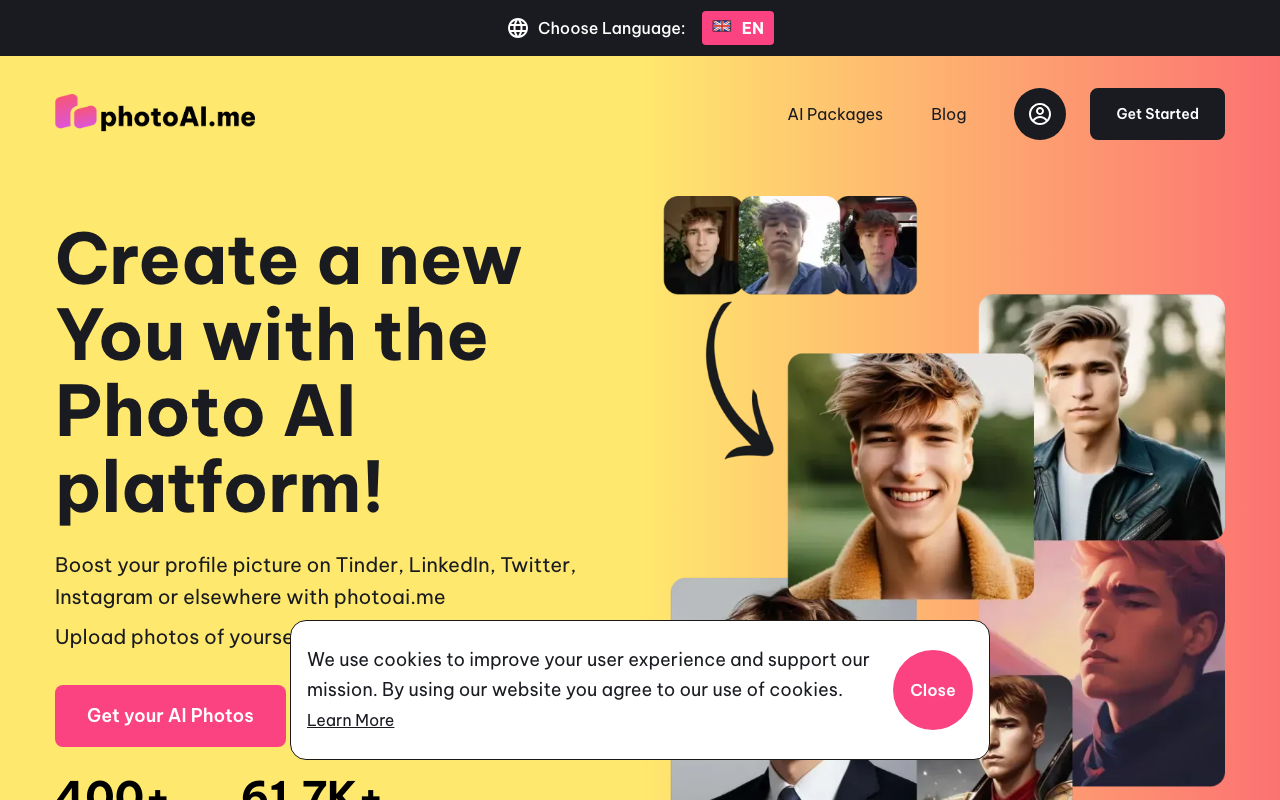 Photoai.me product screenshot