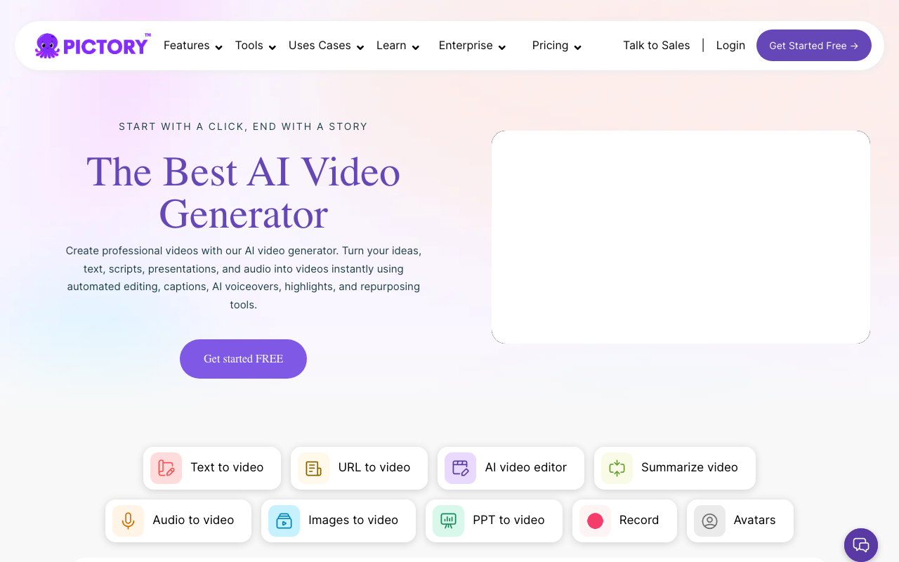 Pictory.ai product screenshot