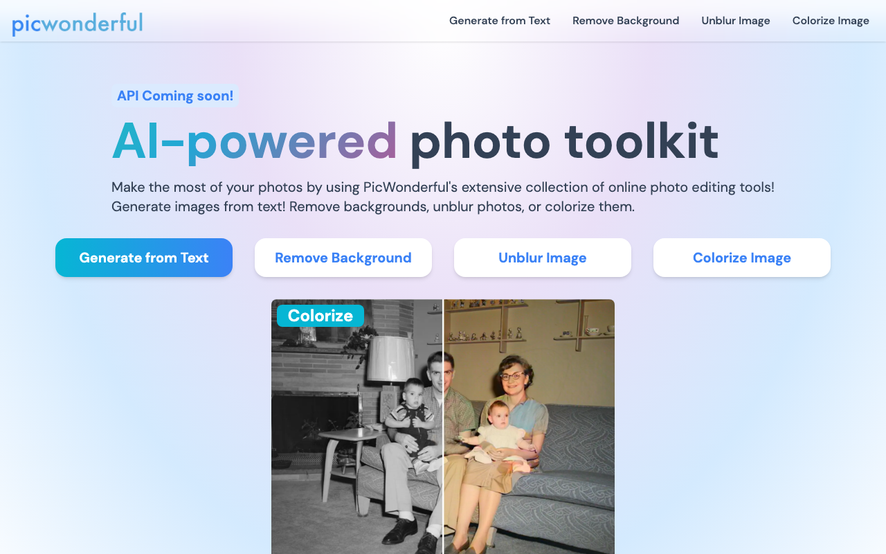 PicWonderful product screenshot