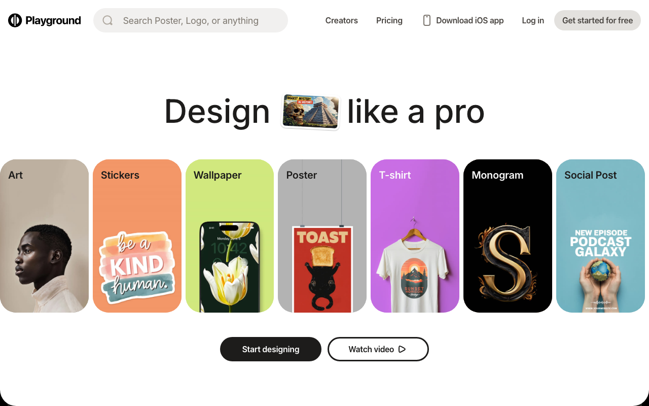 Playground AI product screenshot