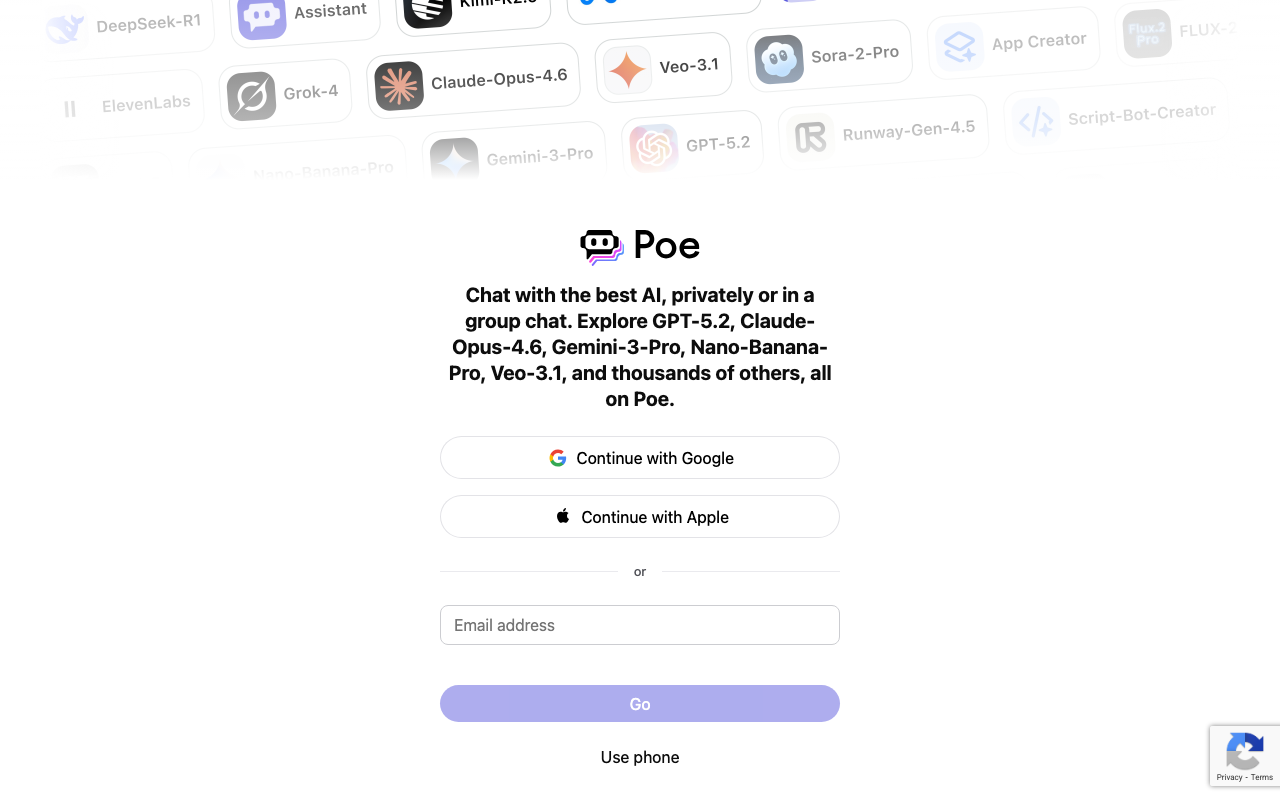 Poe product screenshot