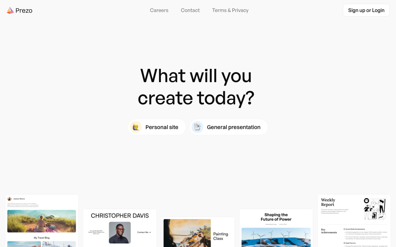 Prezo.Ai product screenshot