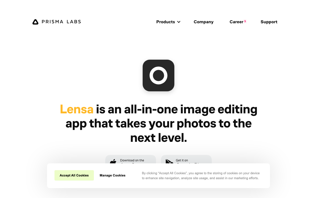 Prisma-ai.com product screenshot
