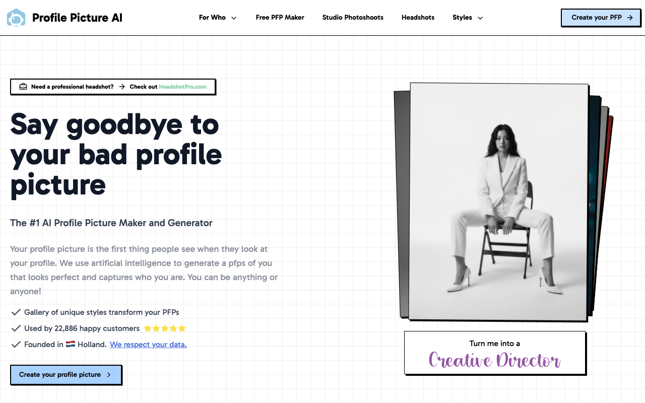 Profilepicture.ai product screenshot