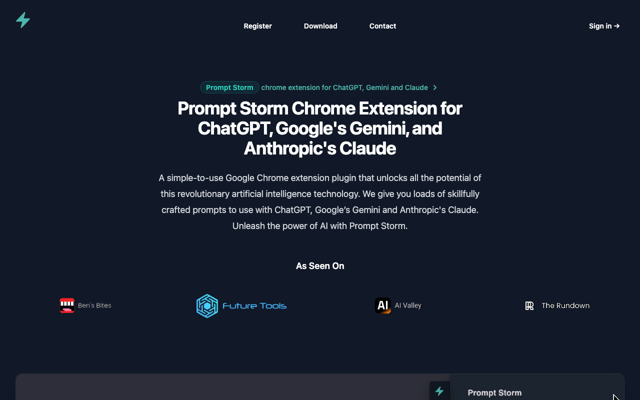Prompt Storm product screenshot