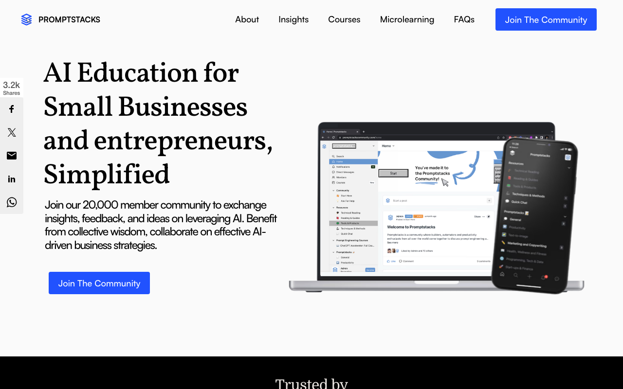 Promptstacks.com product screenshot