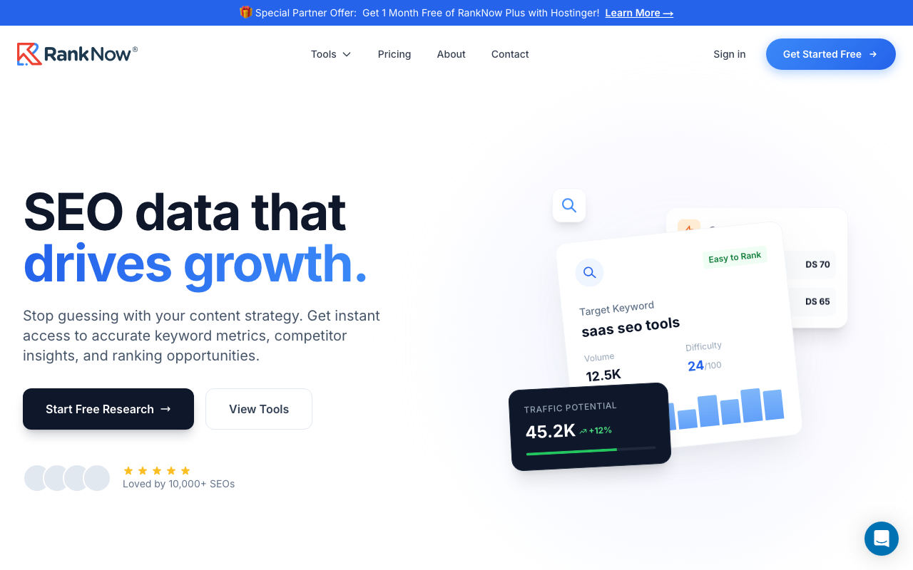 RankNow.ai for ChatGPT product screenshot