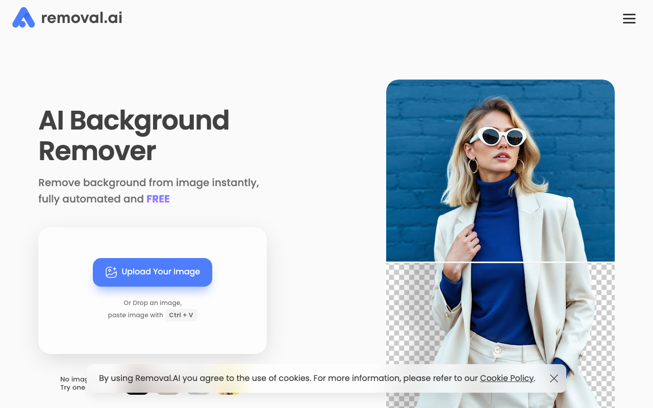 Removal.ai product screenshot