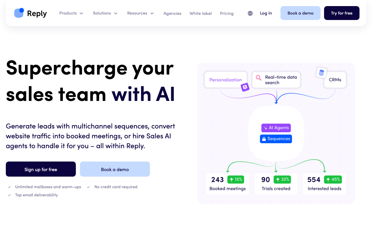 Reply product screenshot