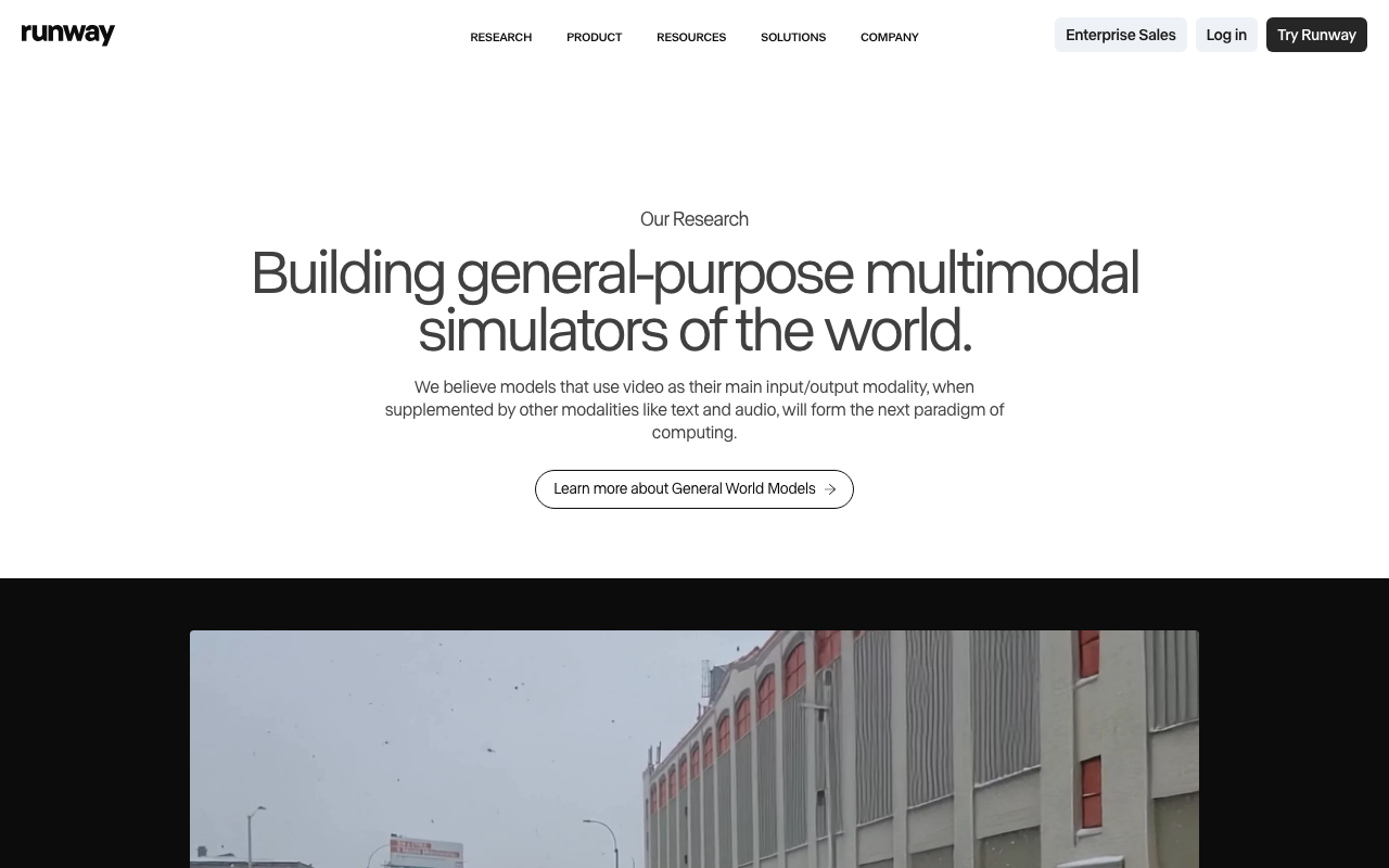 Research.runwayml.com product screenshot