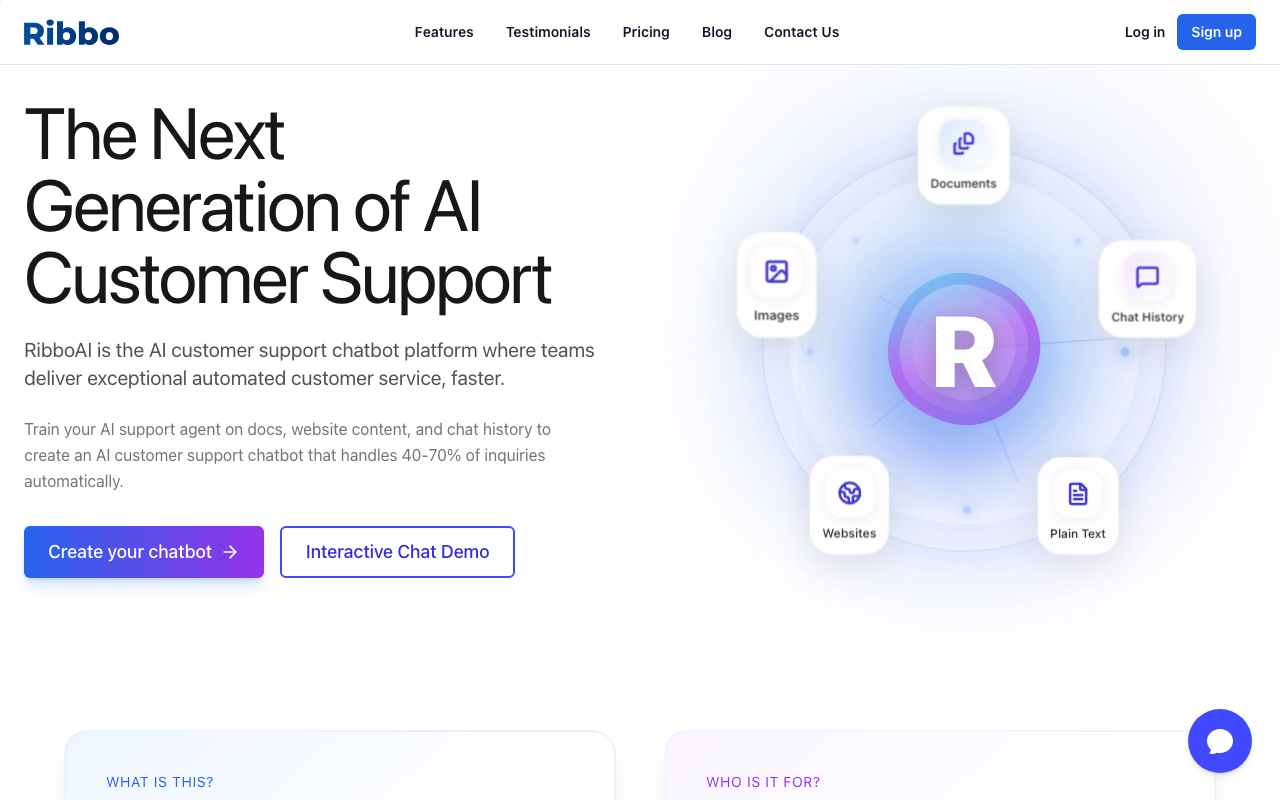 Ribbo AI product screenshot