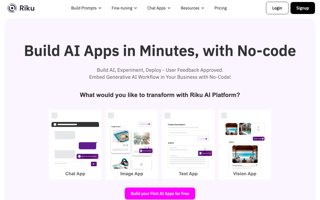 Riku.AI product screenshot