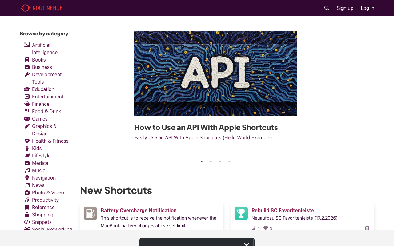 Routinehub product screenshot