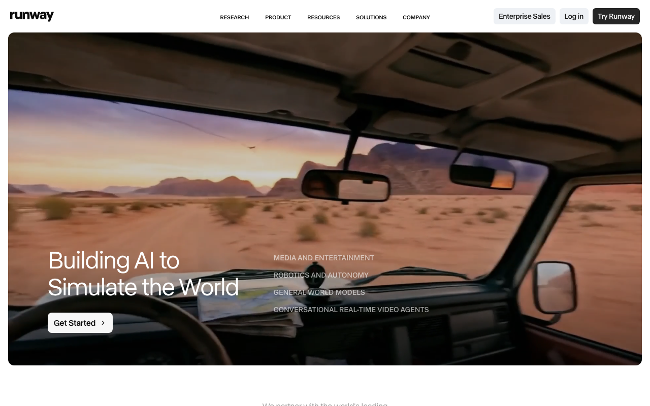 RunwayML product screenshot