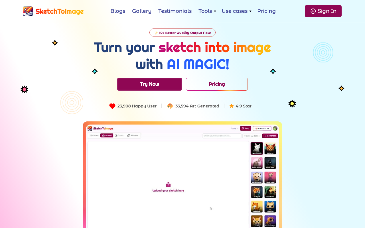 Scribble To Art product screenshot
