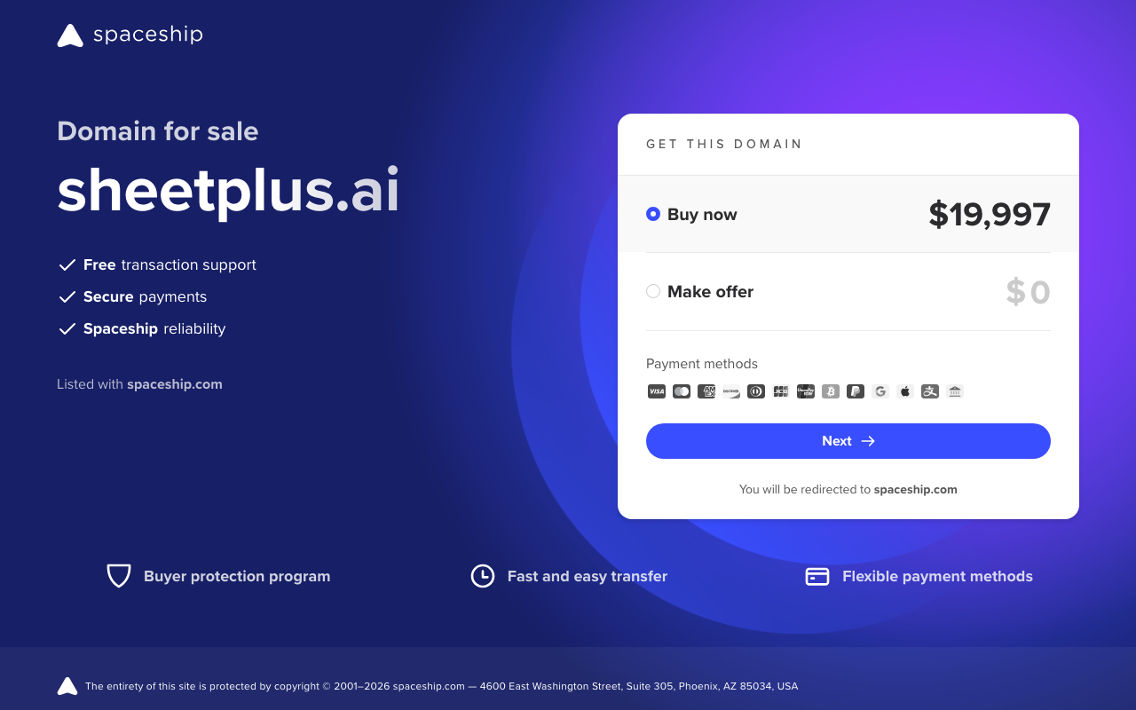 Sheet+ product screenshot